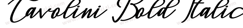 Cavolini Bold Italic字体转换